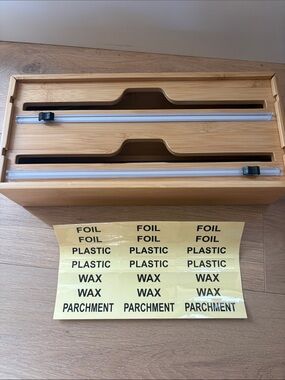 Bamboo wrap organizer and cutter